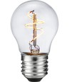 Ampoule LED E27 3,2W dimmable - G45, Slim Flex Filament, 2200K, verre clair