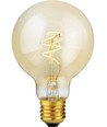 Ampoule LED E27 4,2W dimmable Slim Flex - G80, 470lm, 2200K, verre ambré