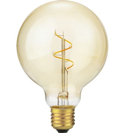 Globe LED E27 4,2W G95 Slim Flex Filament, Dimmable, 470lm, 2200K, Or