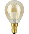 Ampoule LED E14 2,9W dimmable - G45, filament, 2200K, verre doré, 250lm