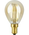 Ampoule LED E14 2,9W dimmable - G45, filament, 2200K, verre doré, 250lm