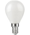 Ampoule LED E14 2,5W dimmable - G45, verre opale, 2500K, filament