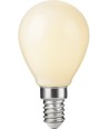 Ampoule LED E14 2,9W dimmable - Sphérique G45, verre opale, 2700K, filament