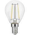 Ampoule LED E14 2,5W dimmable - G45, filament, verre clair, 2700K