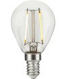 Ampoule LED E14 2,5W dimmable - G45, filament, verre clair, 2700K