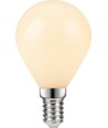 Ampoule LED E14 7W dimmable - G45, verre opale, 806lm, 2700K
