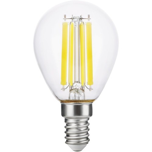Ampoule LED E14 7W dimmable - G45, filament, 806lm, verre clair