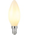 Ampoule LED flamme E14 2,9W dimmable - C35, filament, verre opale, 2700K