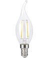 Ampoule LED flamme coup de vent E14 2,5W dimmable - C35, filament, clair, 2700K