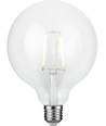 Ampoule filament LED E27 2,5W dimmable - Globe G125, 250lm, 2500K, verre clair