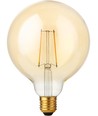 Ampoule LED filament E27 2,9W dimmable - G125, 250lm, 2200K, finition dorée
