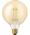 Ampoule LED filament E27 2,9W dimmable - G125, 250lm, 2200K, finition dorée