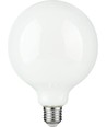 Ampoule LED G125 E27 4,7W dimmable - Globe verre opale, 2500K, filament