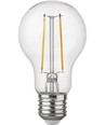 Ampoule LED E27 2,5W dimmable - A60, filament, 250lm, 2500K, verre clair