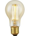 Ampoule LED E27 4,7W dimmable - Filament, A60, 470lm, 2200K, verre doré