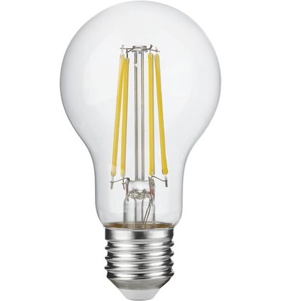 Ampoule LED E27 4,9W dimmable - A60, filament, verre clair, 600lm, 2700K