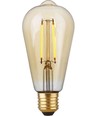 Ampoule LED E27 2,9W Rustika dimmable - ST64, filament, 2200K, verre doré, 250lm