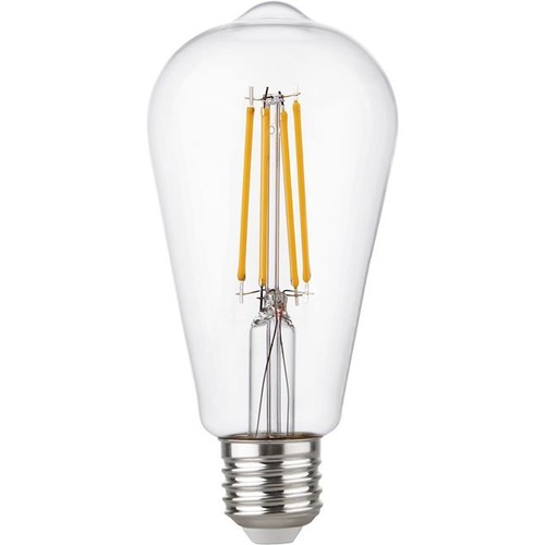 Ampoule LED Rustika E27 4,7W dimmable - ST64, filament, 2500K, verre clair