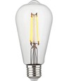 Ampoule LED Rustika E27 4,7W dimmable - ST64, filament, 2500K, verre clair