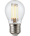 Ampoule LED E27 4,7W dimmable - G45, filament, verre clair, 2500K