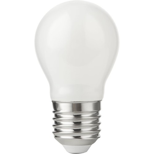 Ampoule LED E27 4,7W dimmable - G45, verre opale, 470lm, 2500K