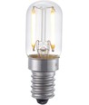 Ampoule tube LED E14 1,5W - 6cm, 100lm, 2500K, verre clair