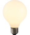 Ampoule LED globe E27 4W dimmable - G80, verre opale, 2500K, filament