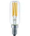 Ampoule LED tube E12 3W dimmable, 120V - 9,5cm, filament, verre clair, 2700K