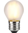 Ampoule LED E27 4W dimmable - G45, filament, verre dépoli, 2500K