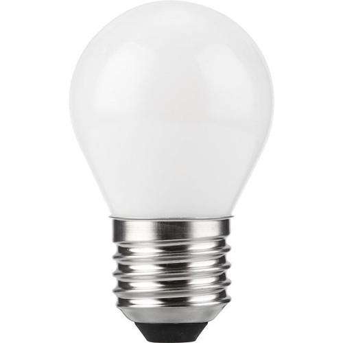 Ampoule LED E27 4W dimmable - G45, filament, verre opale, 2500K