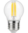 Ampoule LED E27 4W dimmable - G45, filament, 2200K, verre clair