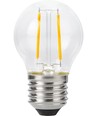 Ampoule LED E27 2W dimmable - G45, filament, 2500K, verre clair