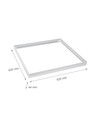 Cadre de montage en saillie 60x60 pour panneau LED - Blanc, 620x620mm, pour luminaires Algine