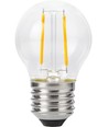 Ampoule LED E27 2W dimmable - G45, filament, 2200K, verre clair