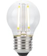 Ampoule LED E27 2W dimmable - G45, filament, 2200K, verre clair