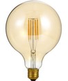 Ampoule LED globe E27 7W dimmable - G125, filament, 2200K, verre doré, 570lm