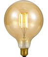 Ampoule LED globe E27 7W dimmable - G125, filament, 2200K, verre doré, 570lm