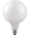 Ampoule LED globe E27 6W dimmable - G125, filament, verre opale, 2500K