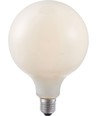 Ampoule LED globe E27 6W dimmable - G125, filament, verre opale, 2500K