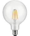 Ampoule LED globe E27 12W dimmable - G125, filament, 1250lm, 2500K, verre clair
