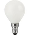 Ampoule LED sphérique E14 4W dimmable - G45, verre opale, 2500K, 310lm