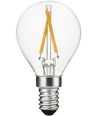 Ampoule LED E14 2W dimmable - G45, filament, 2500K, verre clair