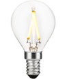Ampoule LED E14 2W dimmable - G45, filament, 2500K, verre clair