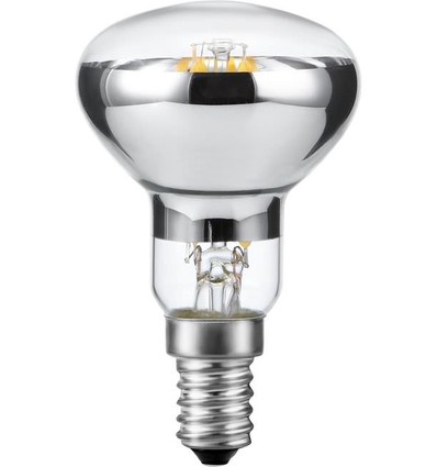 Ampoule LED filament E14 4W dimmable - R50, 250lm, 2500K, verre clair