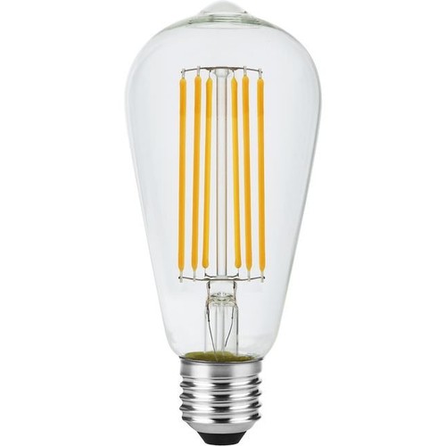 Ampoule LED filament E27 5,5W dimmable - ST64 Rustika, 460lm, 2200K, verre clair