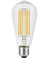 Ampoule LED filament E27 5,5W dimmable - ST64 Rustika, 460lm, 2200K, verre clair