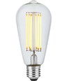 Ampoule LED filament E27 5,5W dimmable - ST64 Rustika, 460lm, 2200K, verre clair