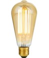 Ampoule LED filament E27 6,5W dimmable - ST64 Rustika, 2200K, verre doré, 550lm