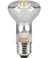 Ampoule LED filament E27 5,5W dimmable - R63, 400lm, 2500K, verre clair