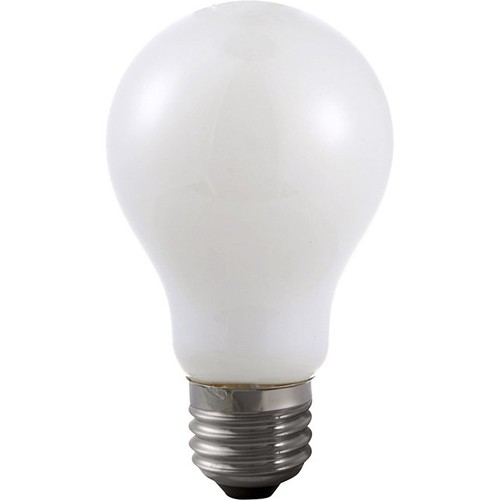Ampoule LED E27 6W dimmable - A60, verre opale, filament, 2500K, 470lm